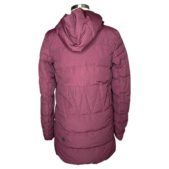 LULULEMON Puffy Blankey Jacket Bordeaux Drama Burgundy Purple Down Coat Size 4 - Picture 3 of 10
